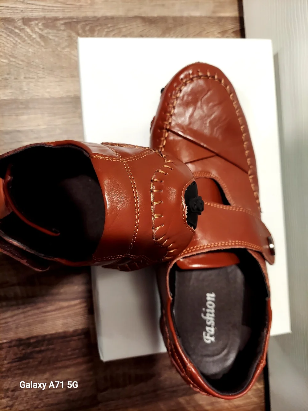 Men's NWOB Cognac-Brown Slip-On Casual Loafers